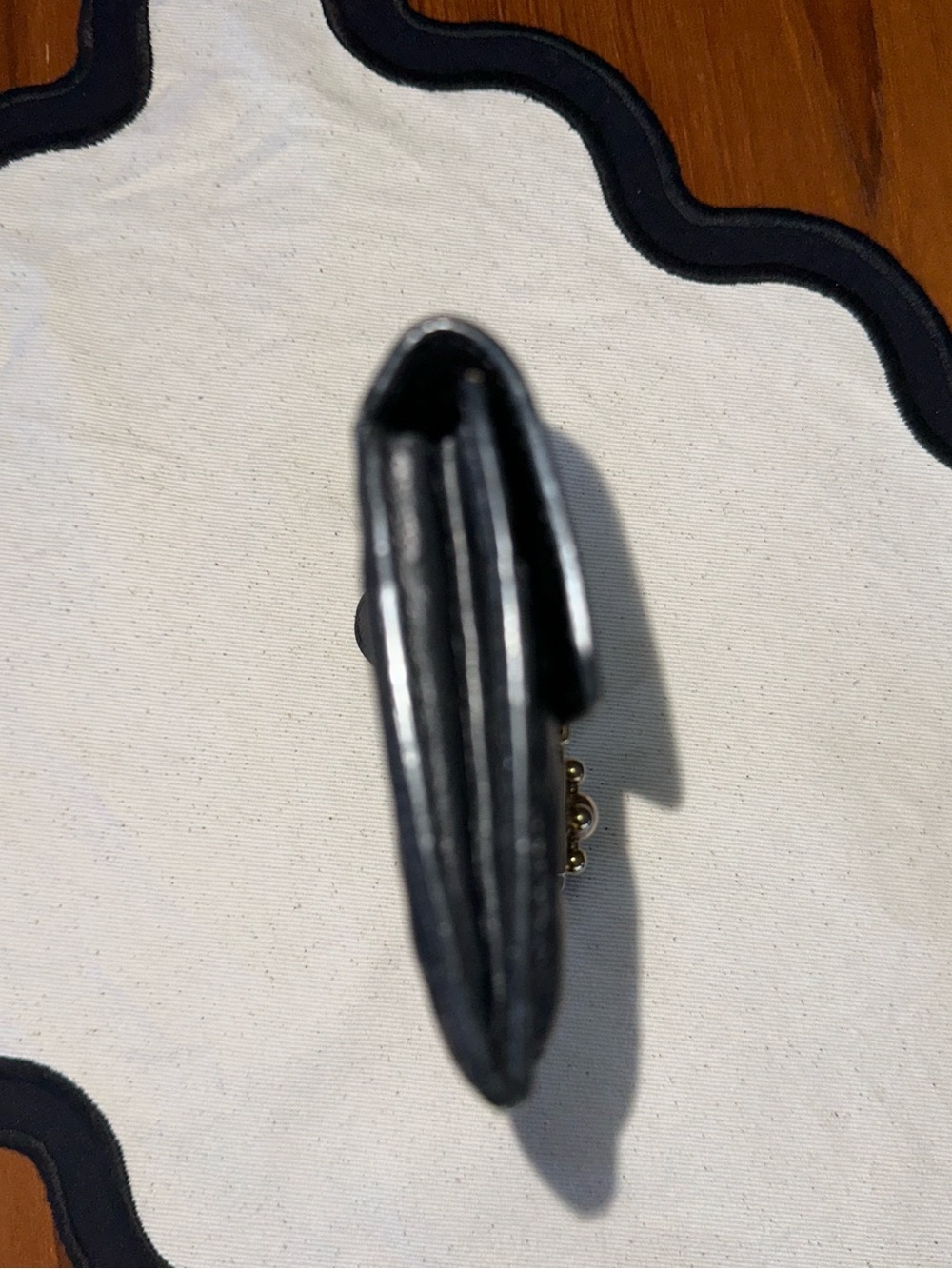 Authentic Chloe Elsie Black Leather Wallet  Gold Hardware | EUC - Picture 4 of 16